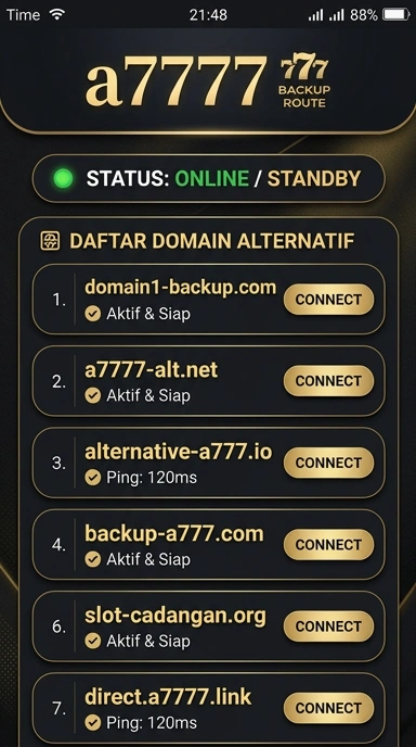 Tampilan link alternatif a7777