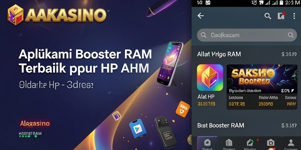 Antarmuka AAKASINO yang ramah pengguna dan fungsi Booster RAM yang efektif.