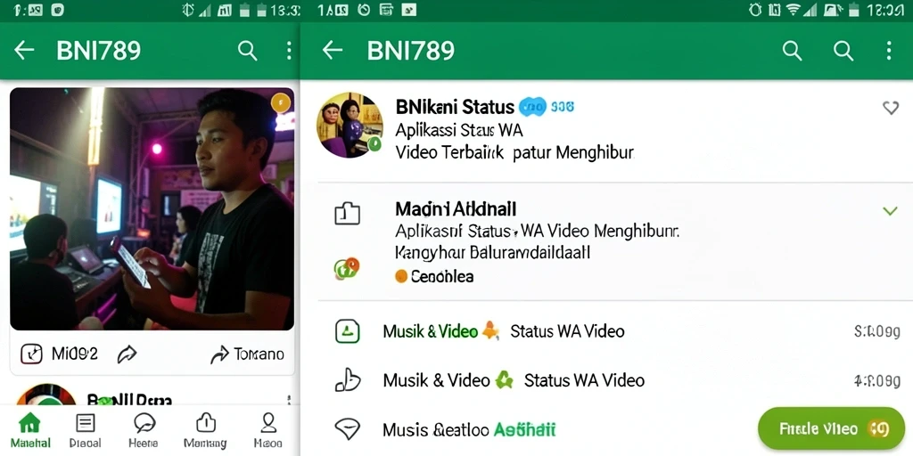 Tampilan antarmuka aplikasi BNI789 yang intuitif dan menarik.